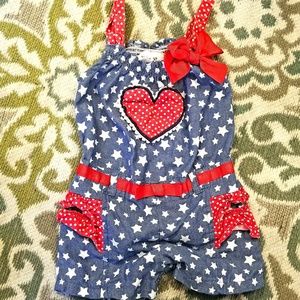 24 month girl onesie america baby outfit
